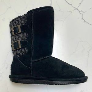 Black Fleece booties